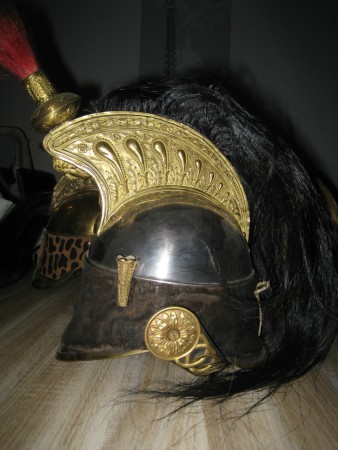 Casque cuirassier (manque haut du cimier)